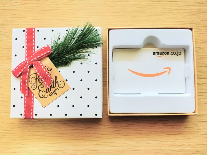 Amazonギフト券ボックスタイプのクリスマスドット