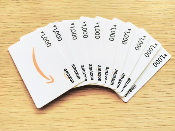 Amazonギフト券マルチパックのデザイン：カードタイプ